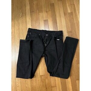 Levis 512 Jeans Mens 34x36 Vintage Made In USA 100% Cotton Black Slim Taper
